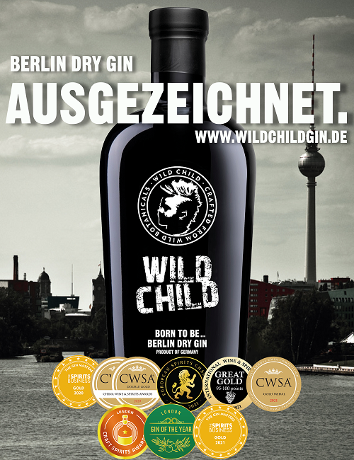 0,7l FRITZ - Shop Gin – Online & Wild Child Berlin SASH Flasche -