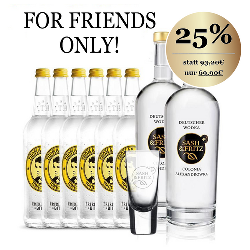 Sash & Fritz - Deutscher Wodka - For Friends Only Paket
